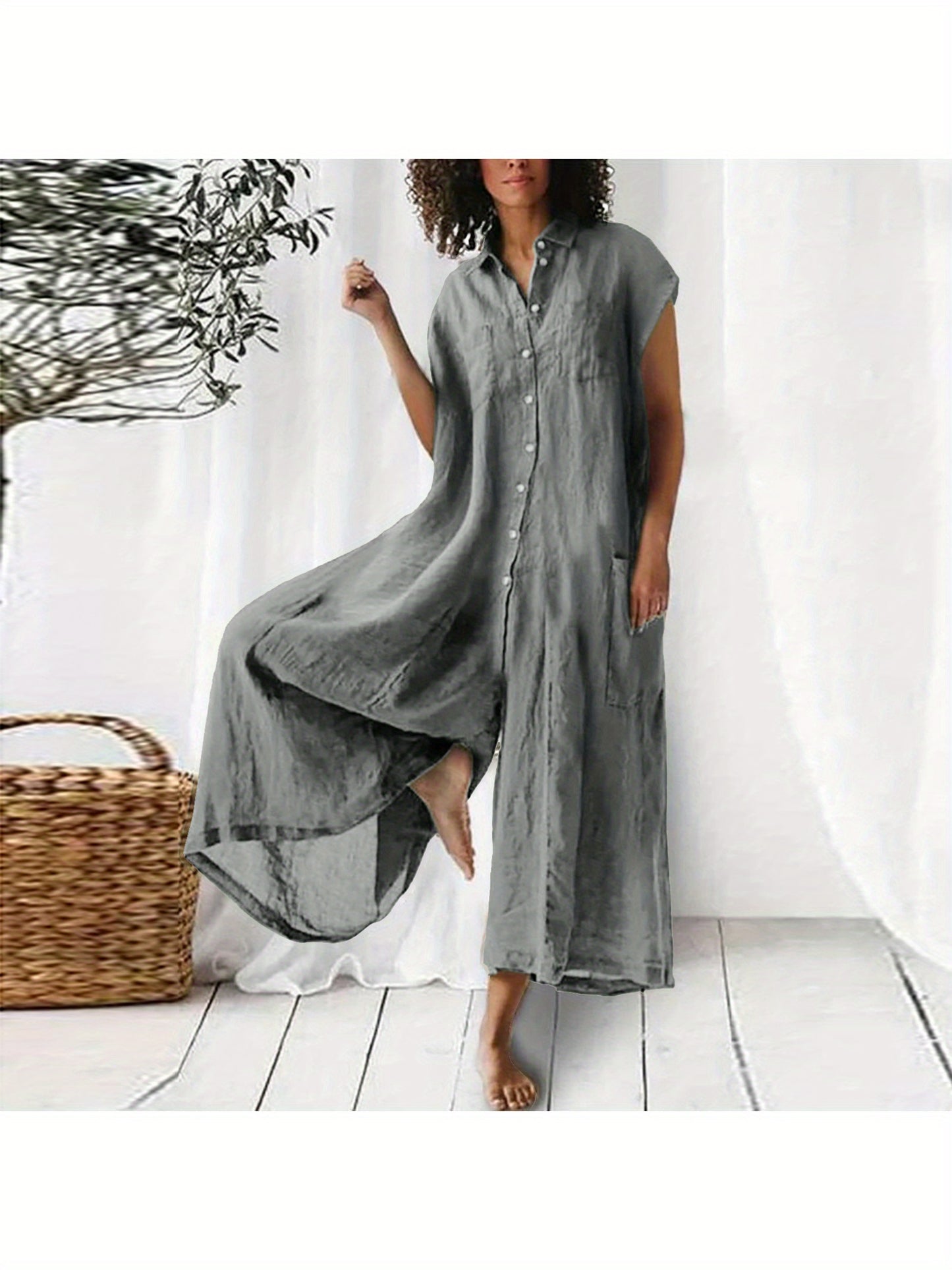 Women’s Cotton Large One-Piece Overalls
