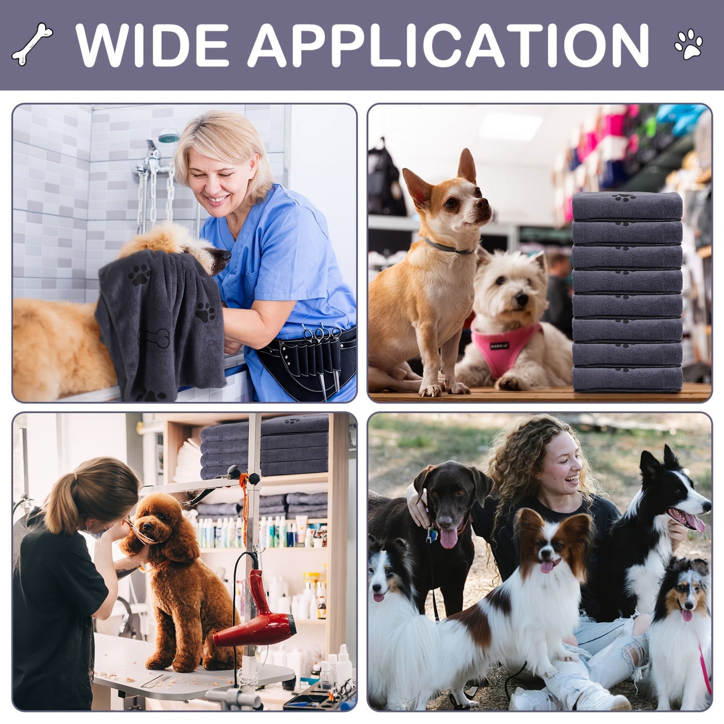 Microfiber Pet Towels for Dogs and Cats