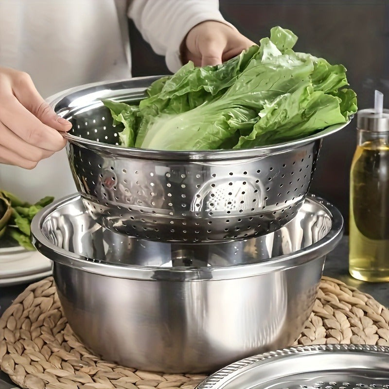 Stainless Steel Kitchen Set with Grinder