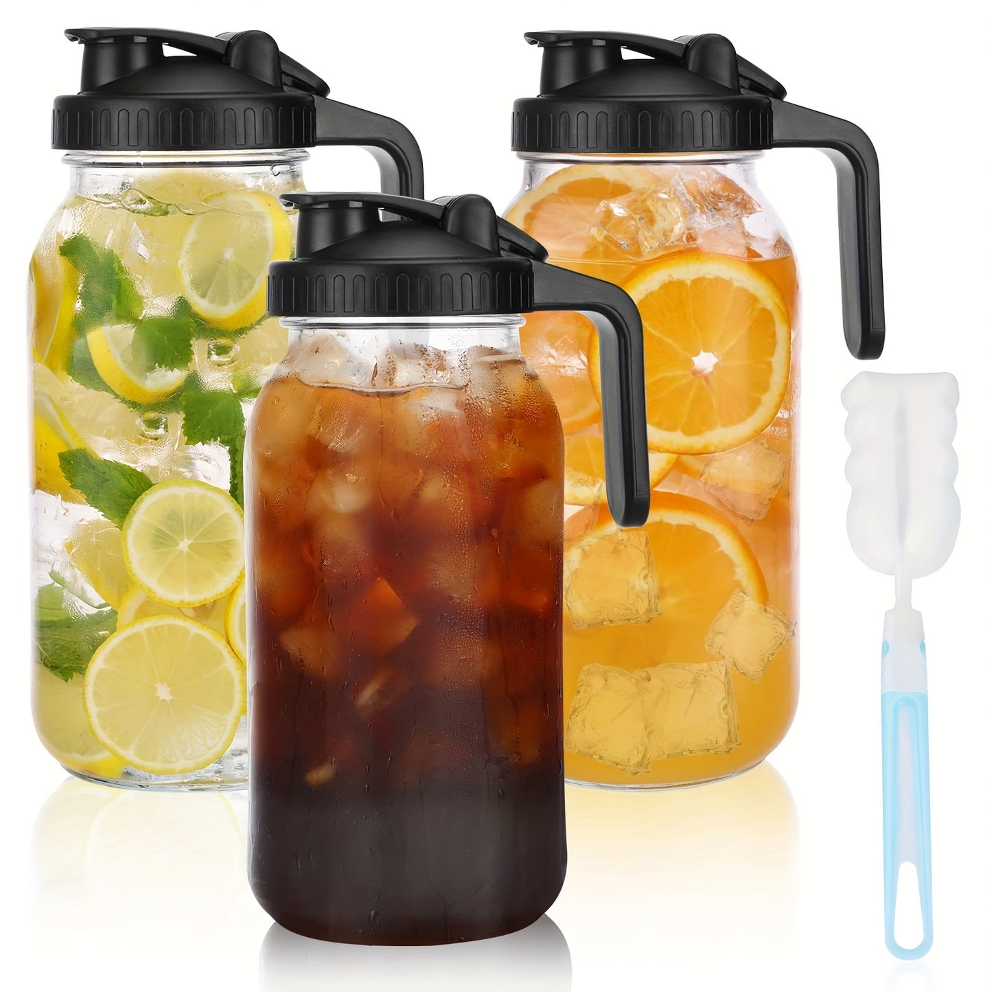 Sun Tea Glass Jar Set for Cold Beverages