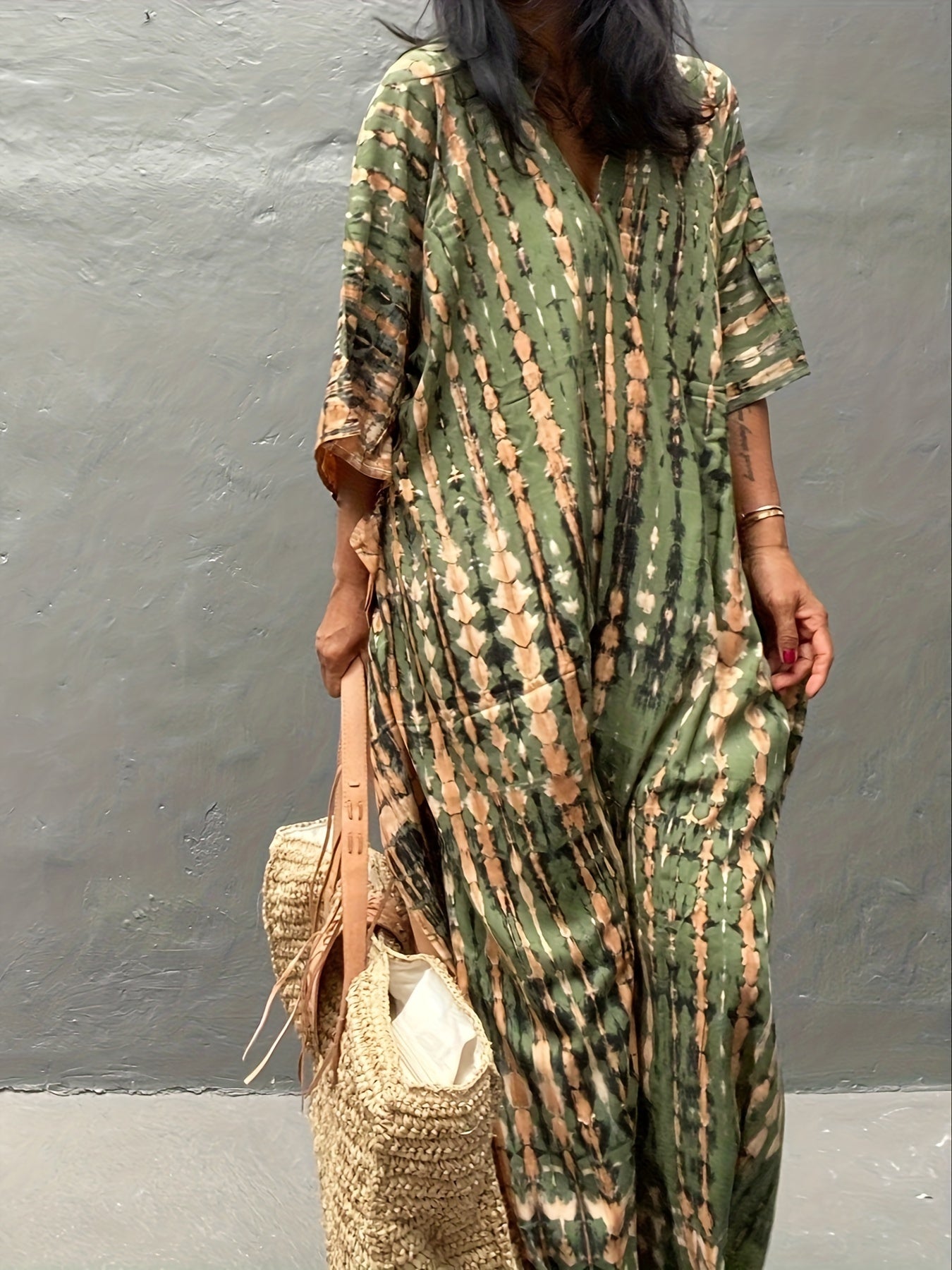 Plus Size Summer Kaftan Beach Dress