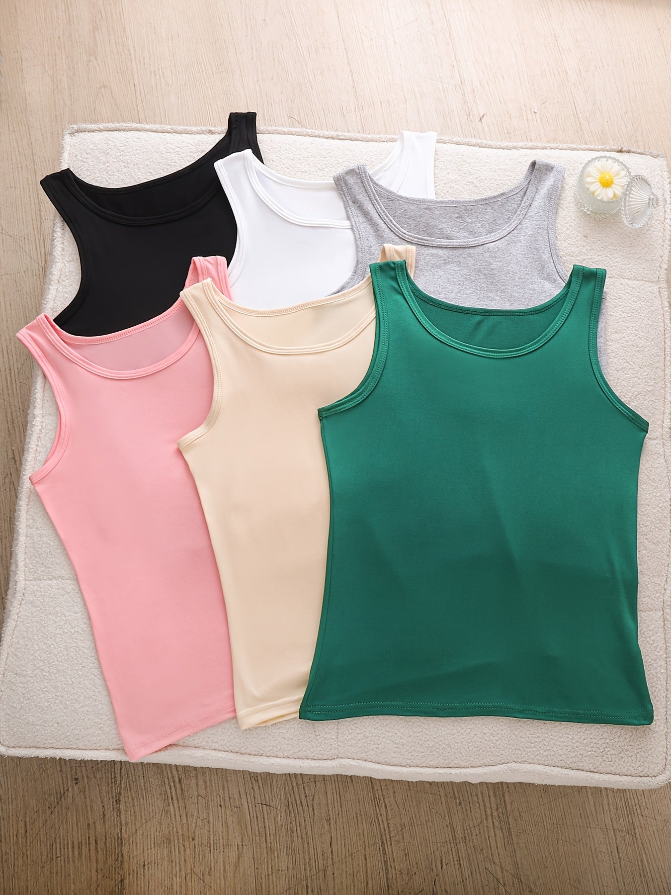 6 Pack Women's Sleeveless Tank Tops