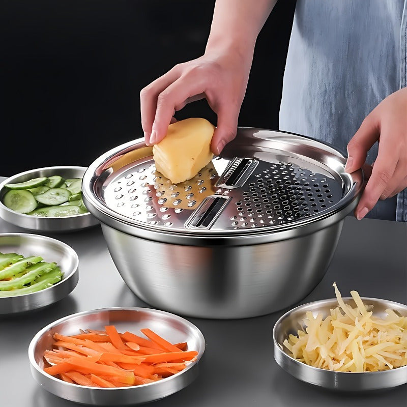 Stainless Steel Kitchen Set with Grinder