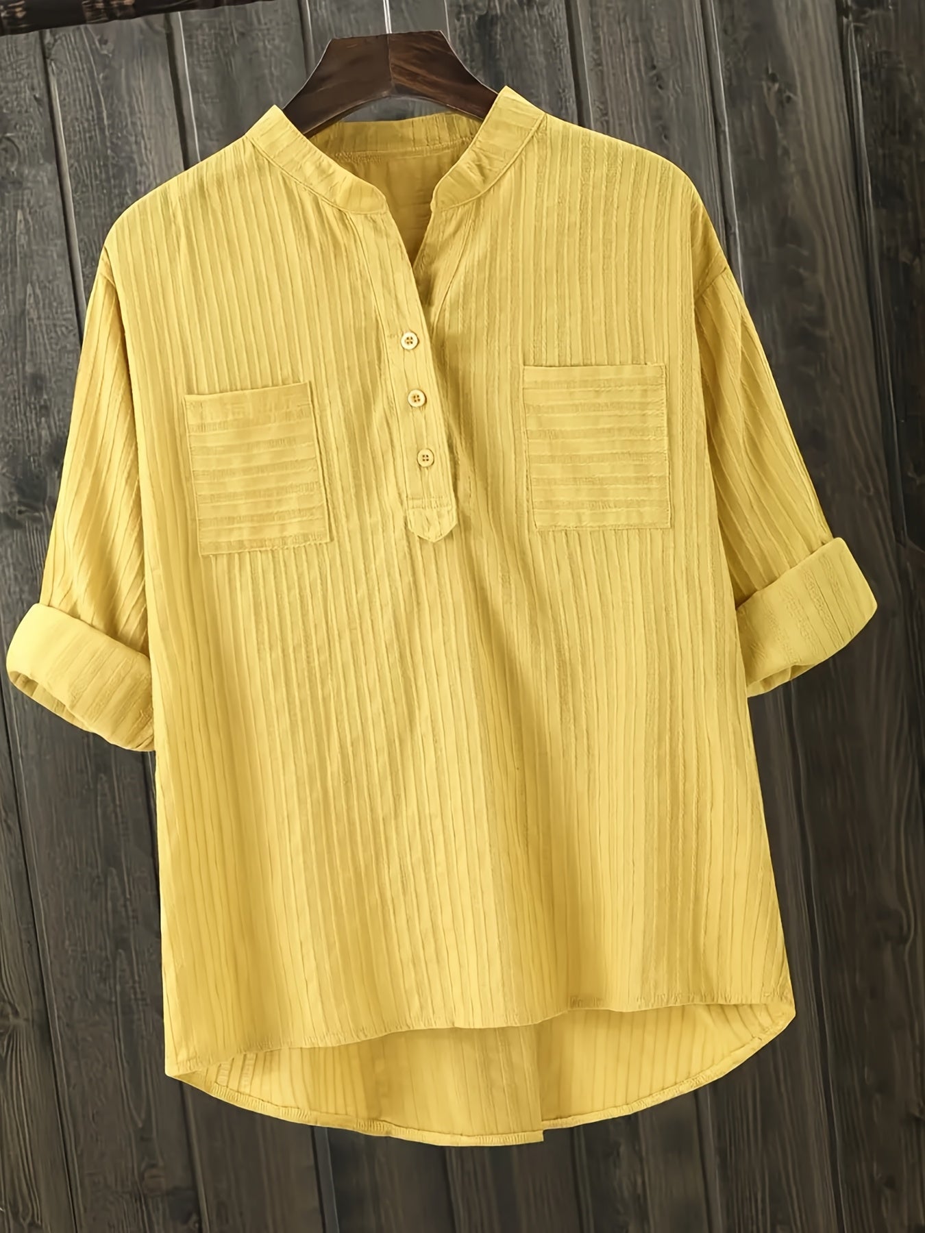 Plus Size Summer V-Neck Pullover Shirt