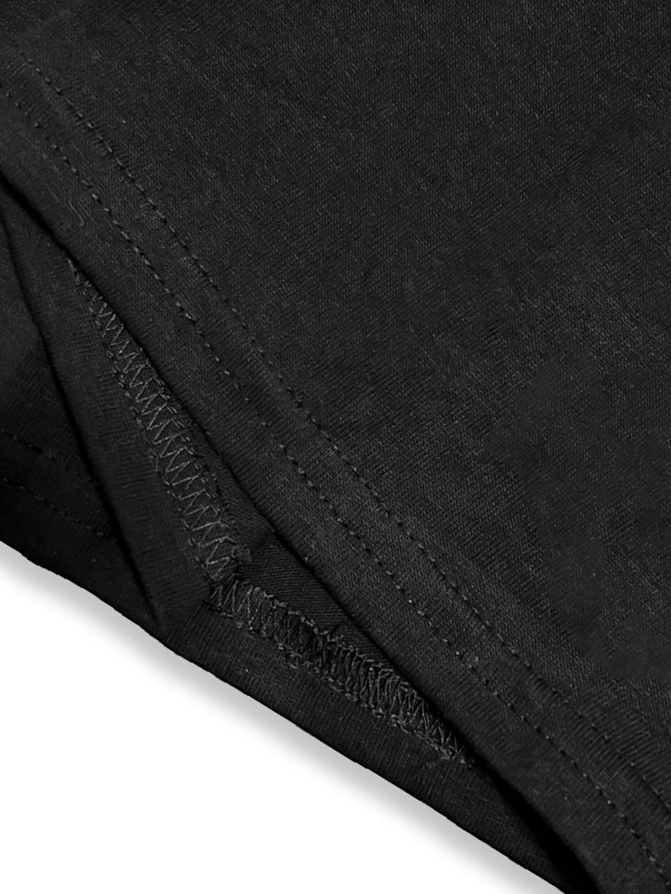 Women's Black Cotton Comfort Fit T-Shirt