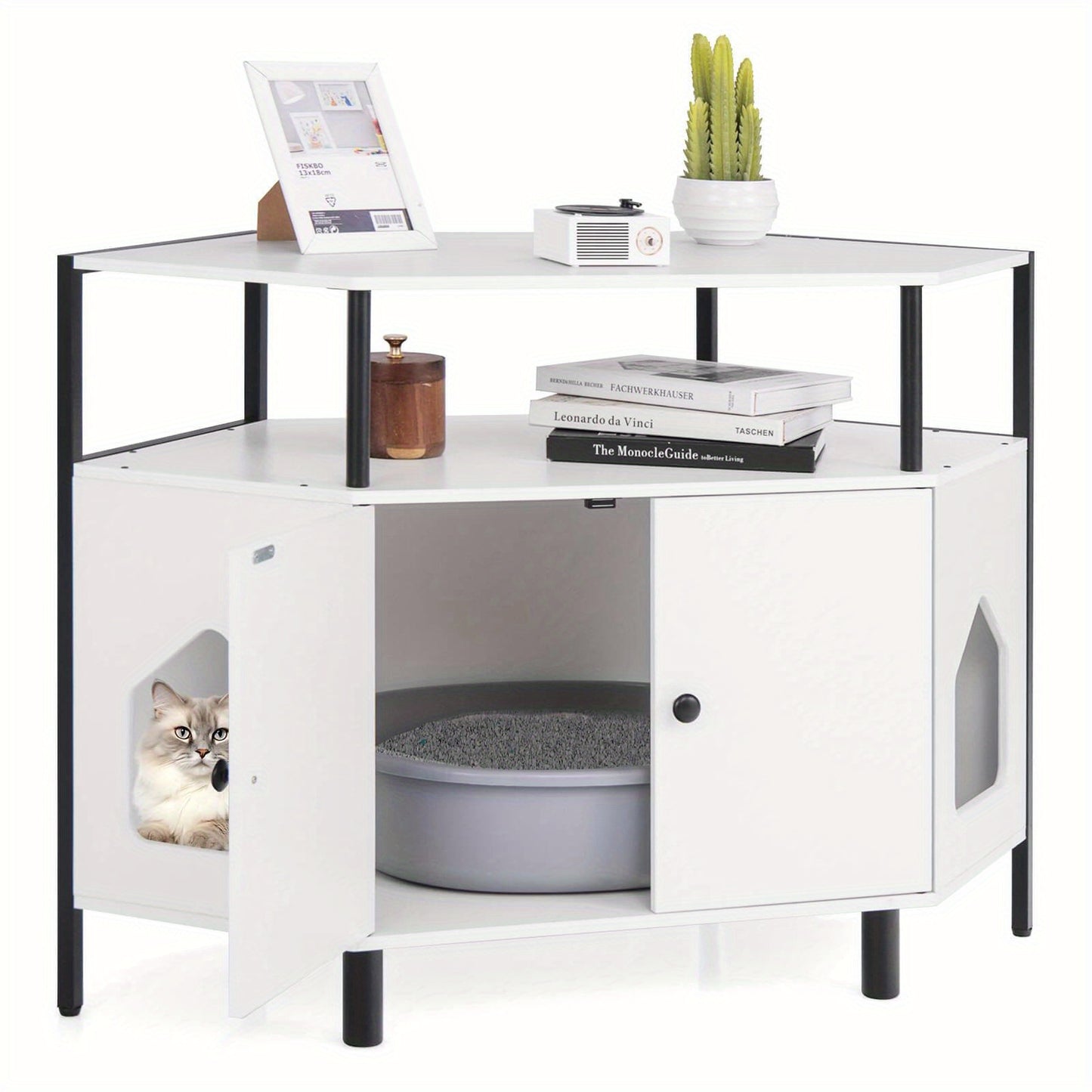 MULTIGOT Double Door Cat Litter Box
