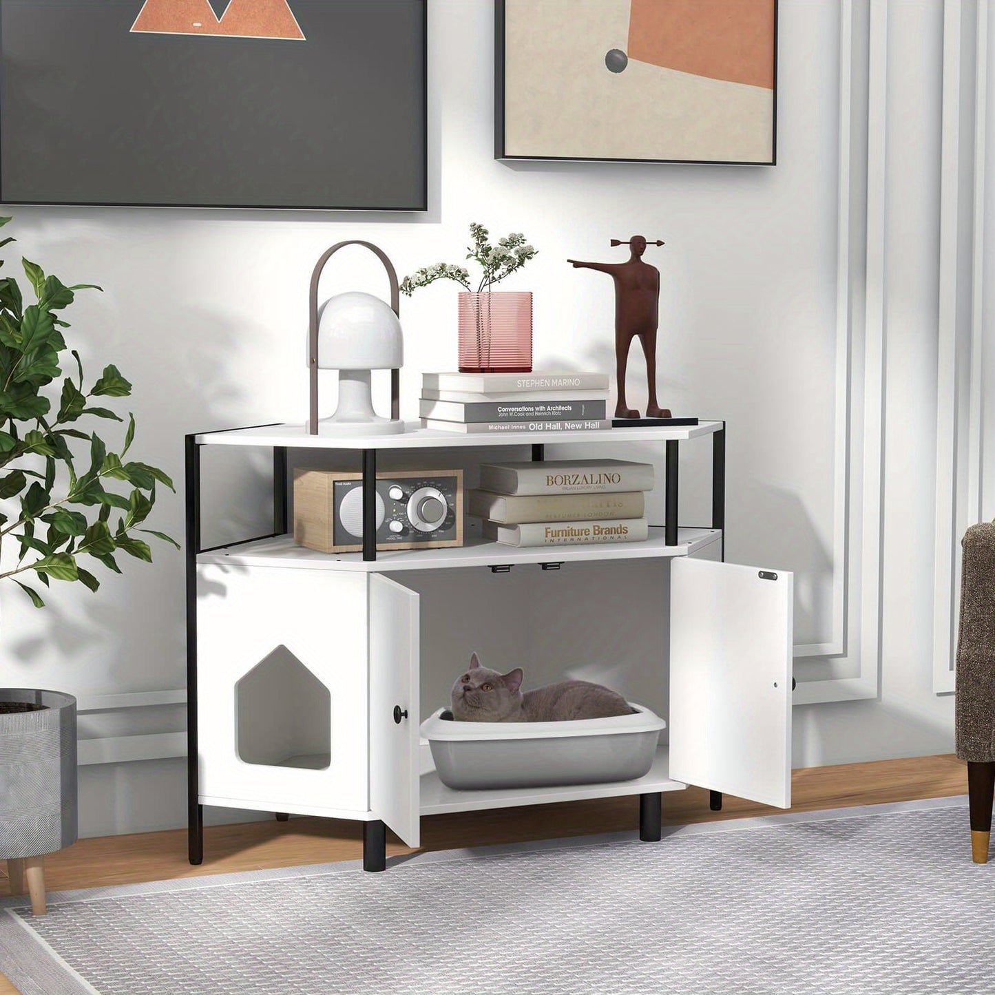 MULTIGOT Double Door Cat Litter Box