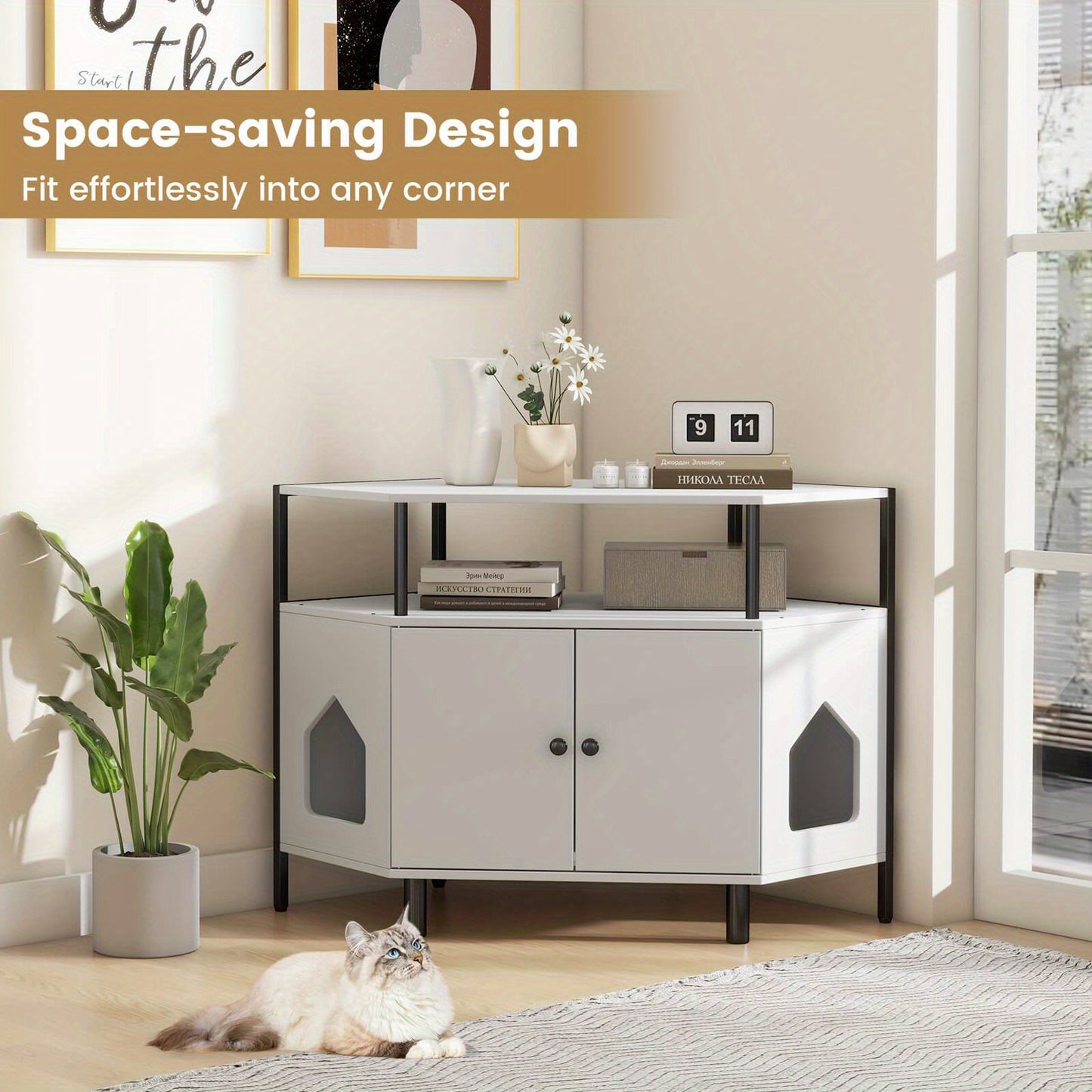 MULTIGOT Double Door Cat Litter Box