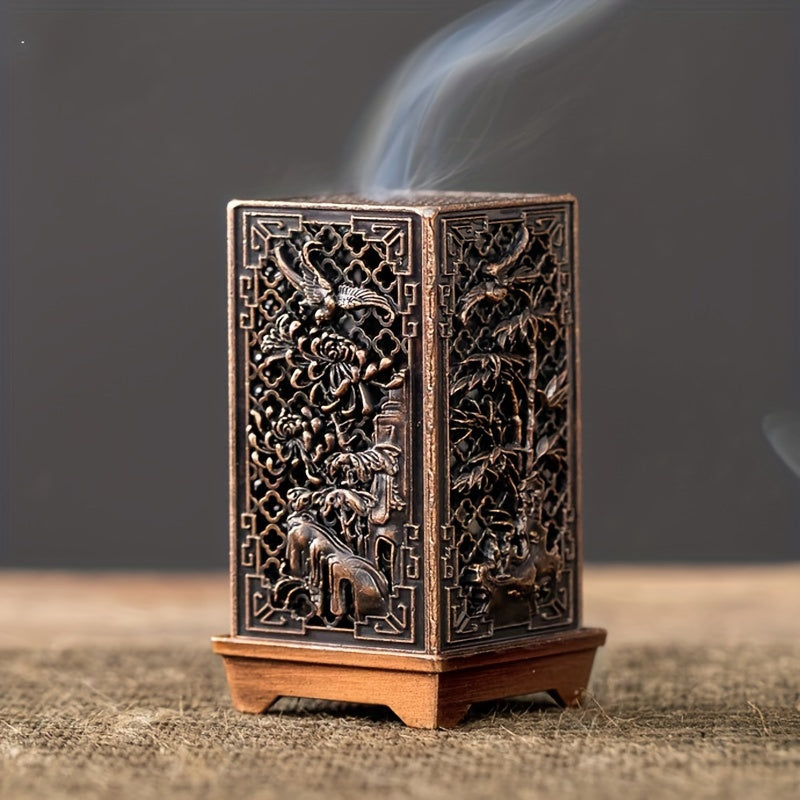 Elegant Alloy Incense Burner for Home Decor