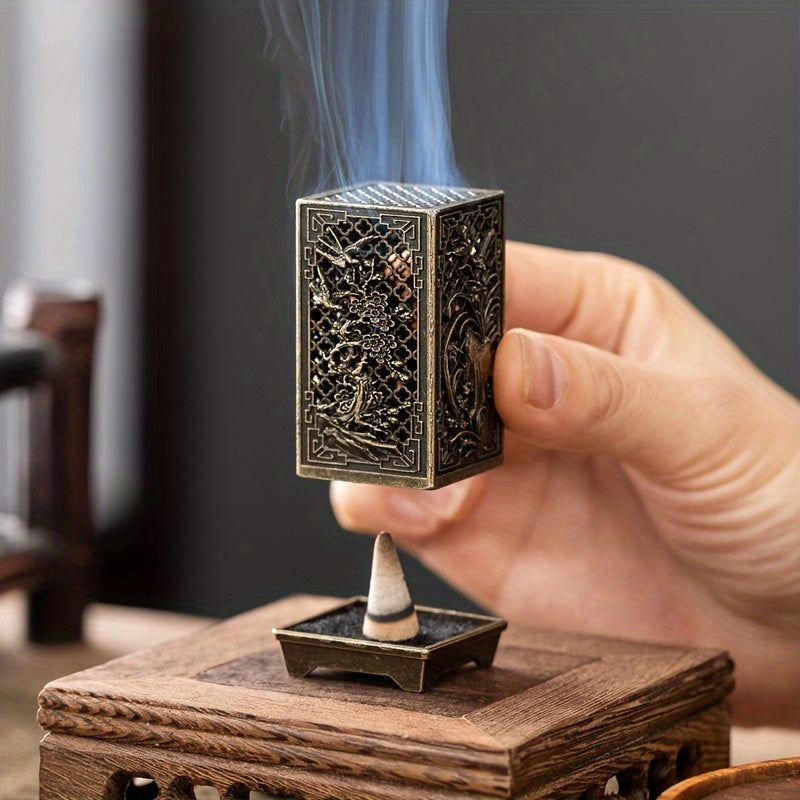 Elegant Alloy Incense Burner for Home Decor