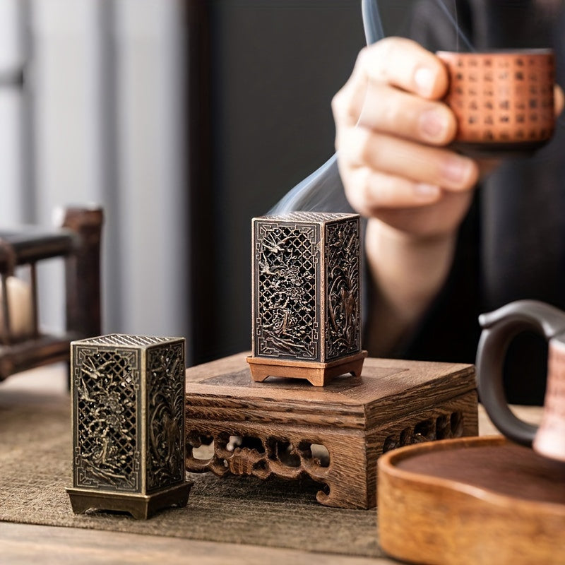 Elegant Alloy Incense Burner for Home Decor