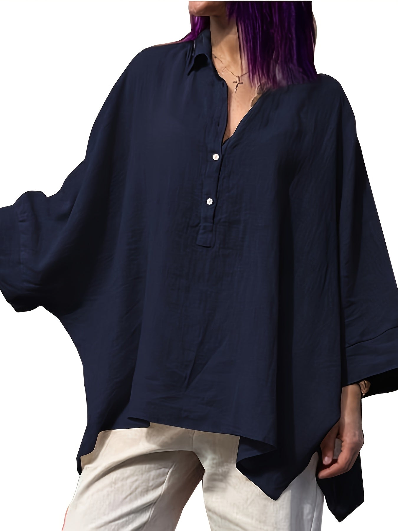 Chic Summer Cotton Loose Tops for Women
