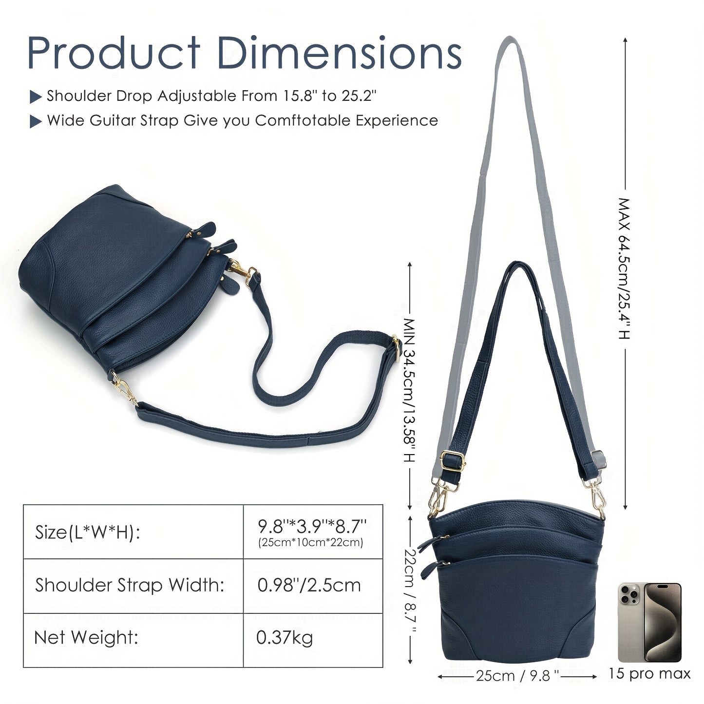 Women Genuine Leather Messenger Bag