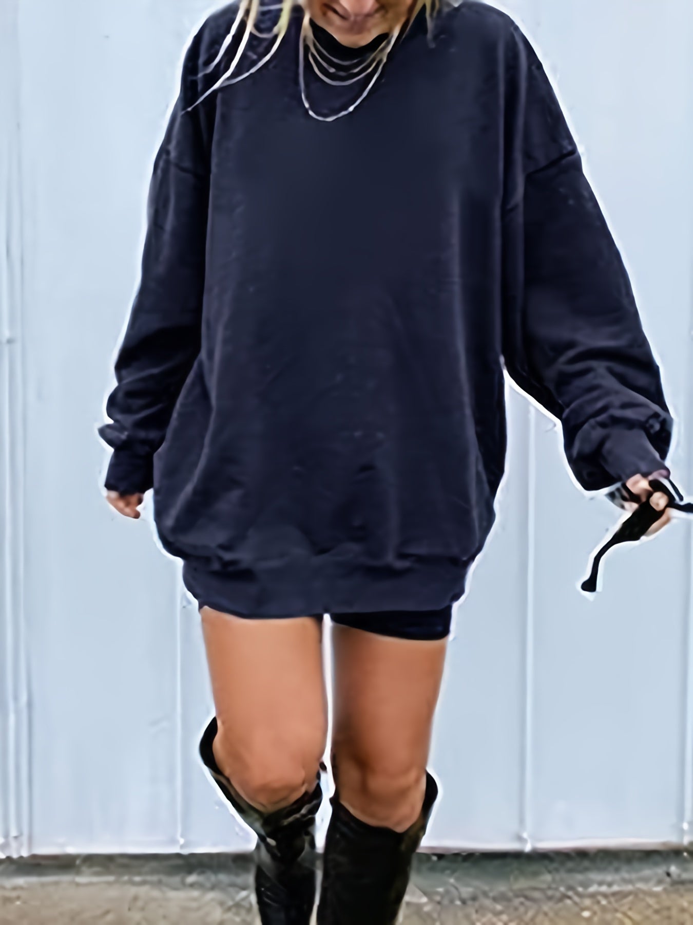 Pink Oversized Sweatshirt for Women
