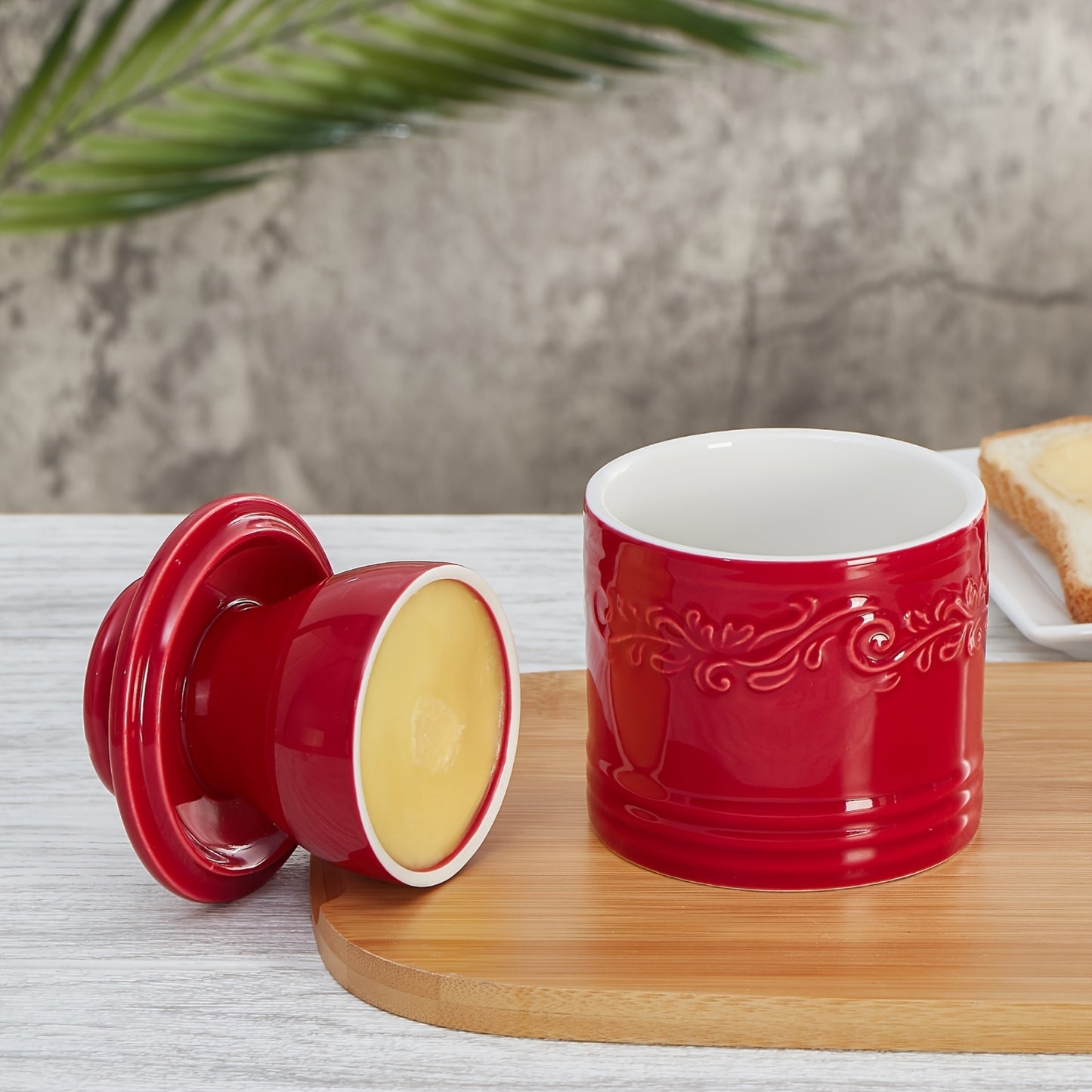 Ceramic Butter Keeper With Lid