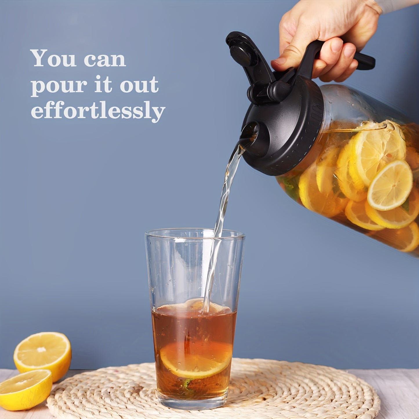 Sun Tea Glass Jar Set for Cold Beverages