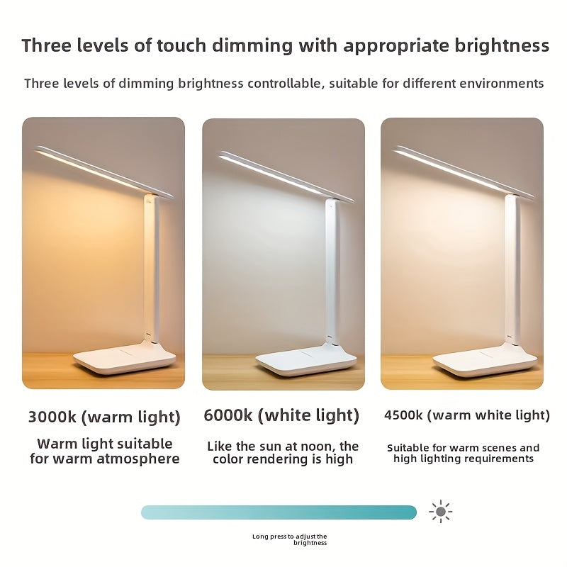 Foldable Touch Control Desk Lamp with Charger