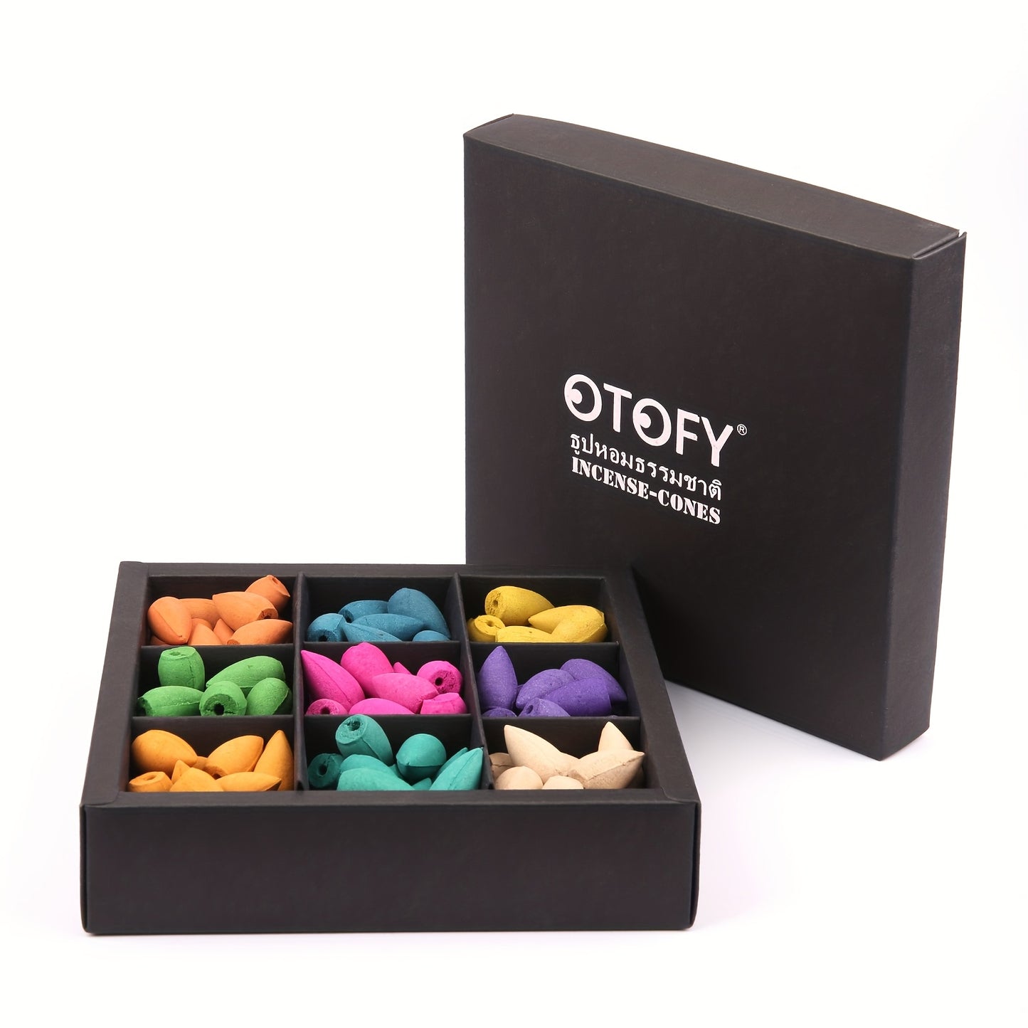 180pcs Backflow Incense Cones Natural Scents