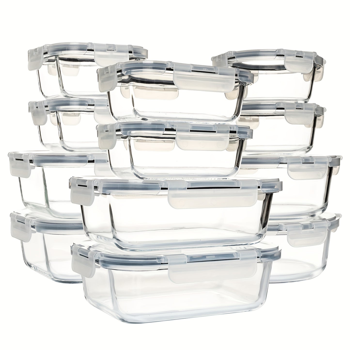 Borosilicate Glass Food Storage Containers Set