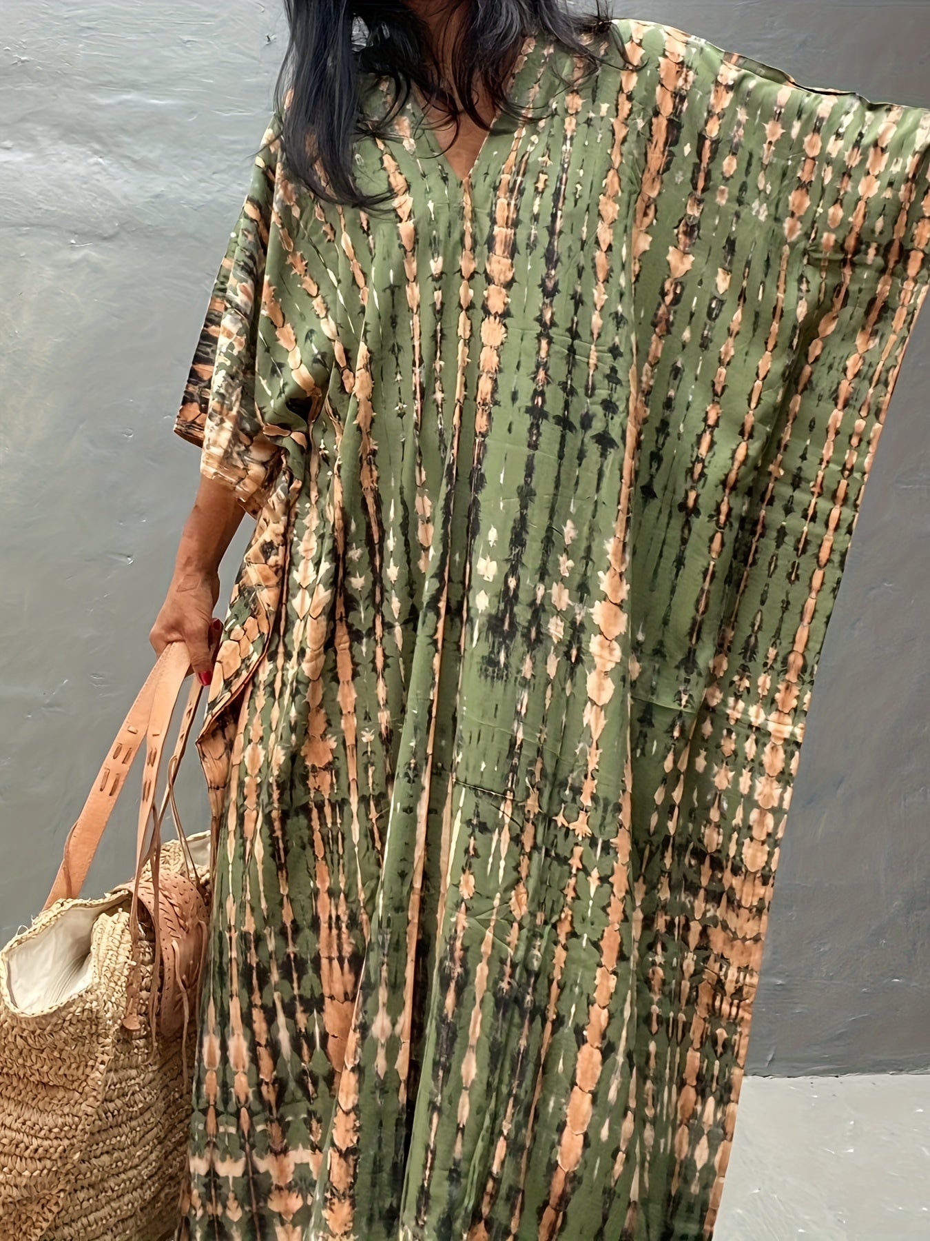 Plus Size Summer Kaftan Beach Dress
