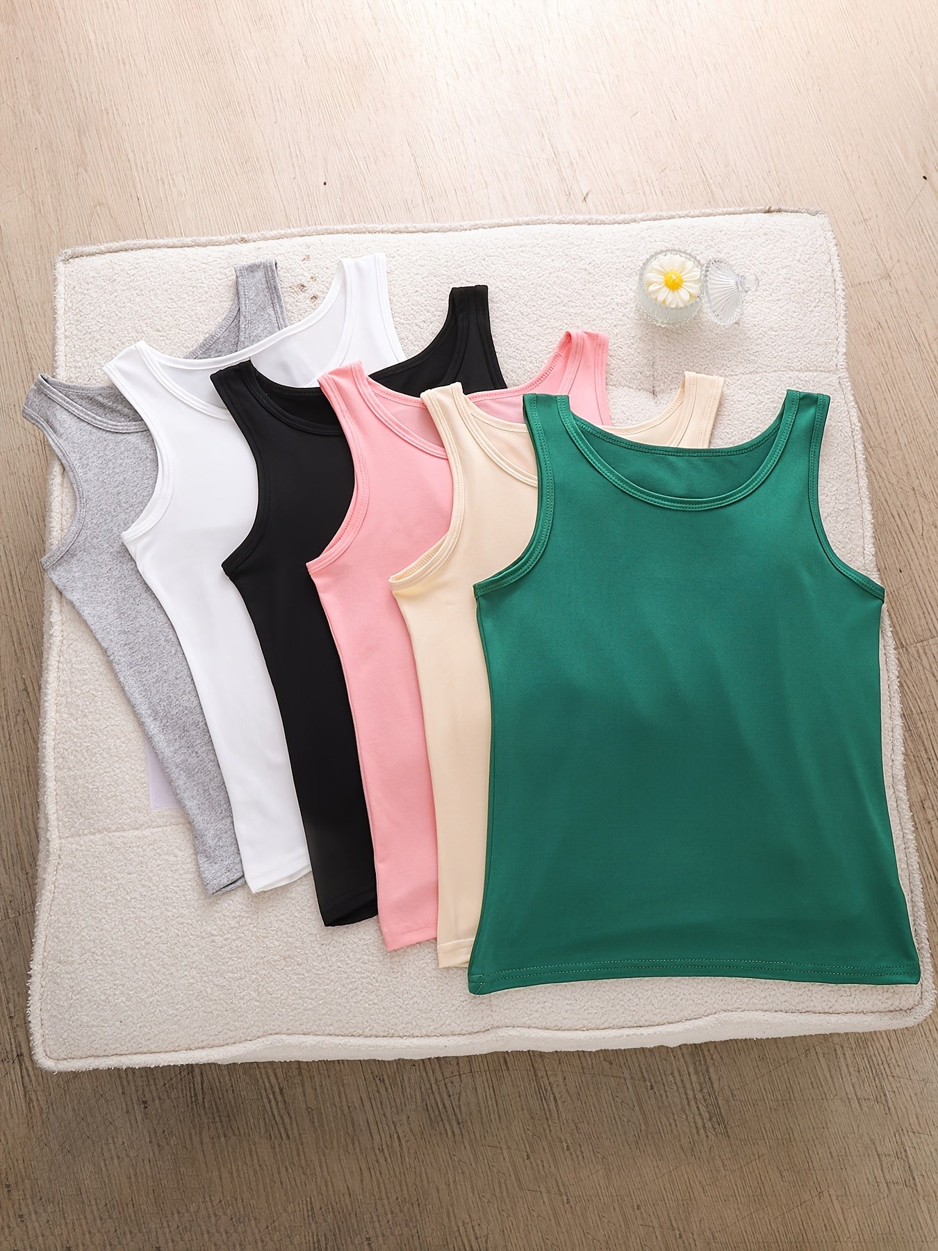6 Pack Women's Sleeveless Tank Tops