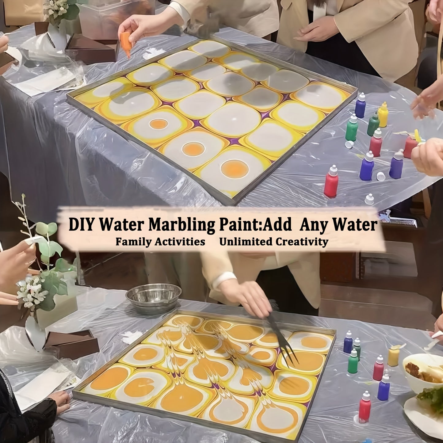 Magic Water Marbling Paint Art Kit