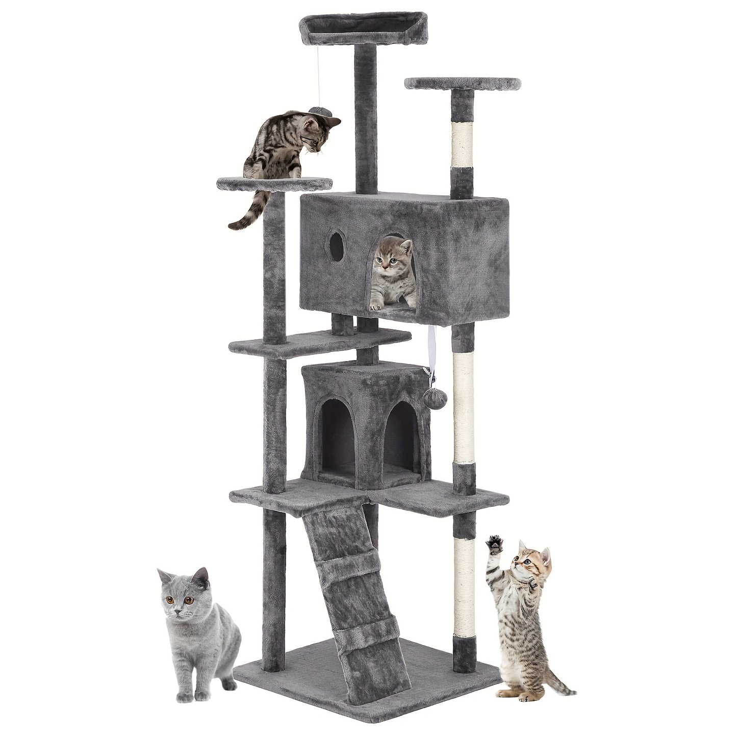 Large Multi-Level Cat Tree Activity Center