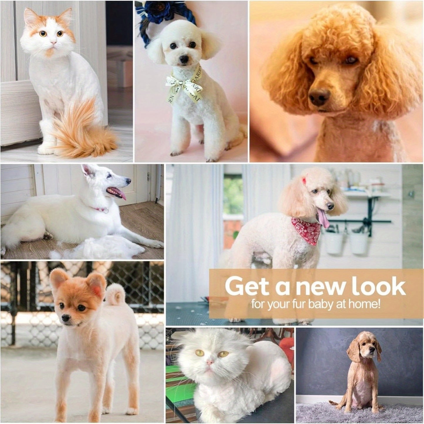 Cordless Electric Pet Trimmer with Nail Grinder