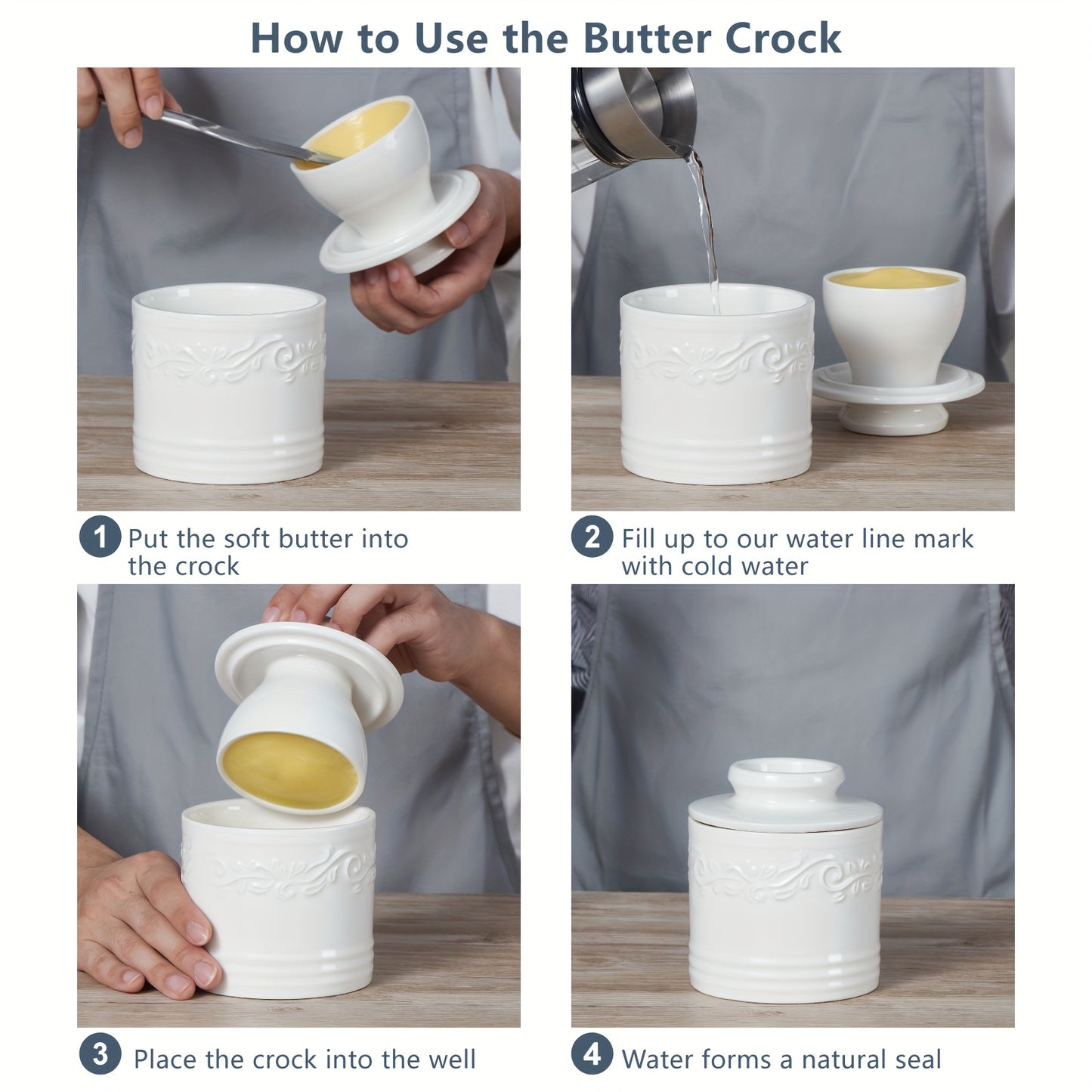 Ceramic Butter Keeper With Lid