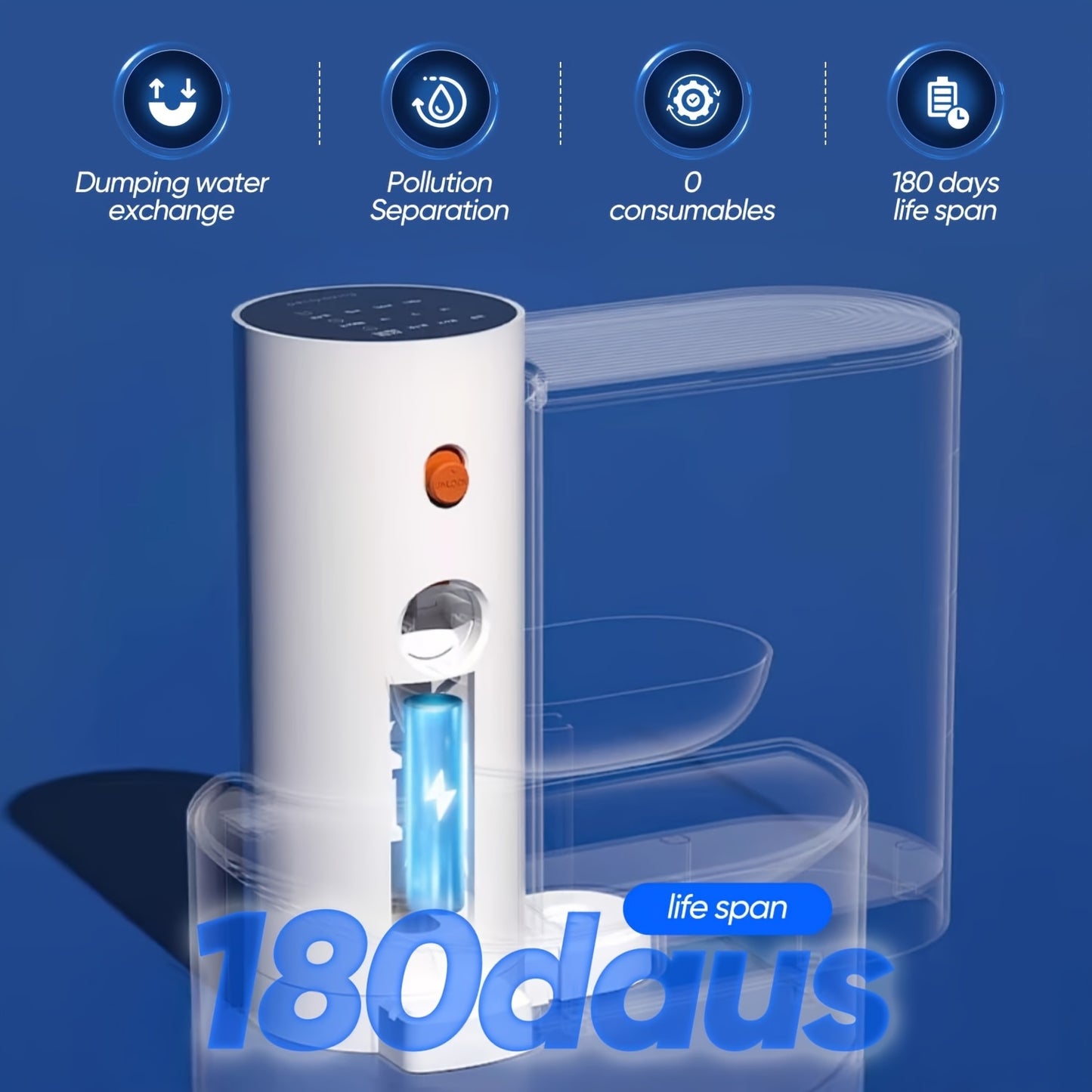 2000mAh USB-Powered Smart Pet Water Fountain