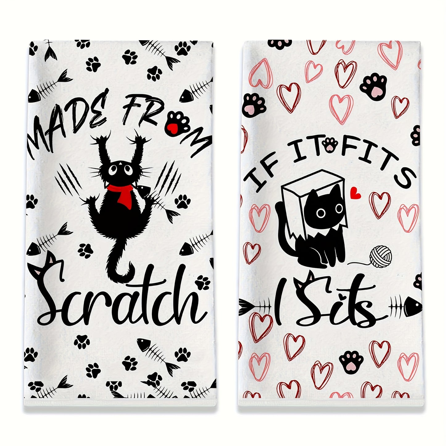 Cute Animal Pattern Kitchen Towel Set