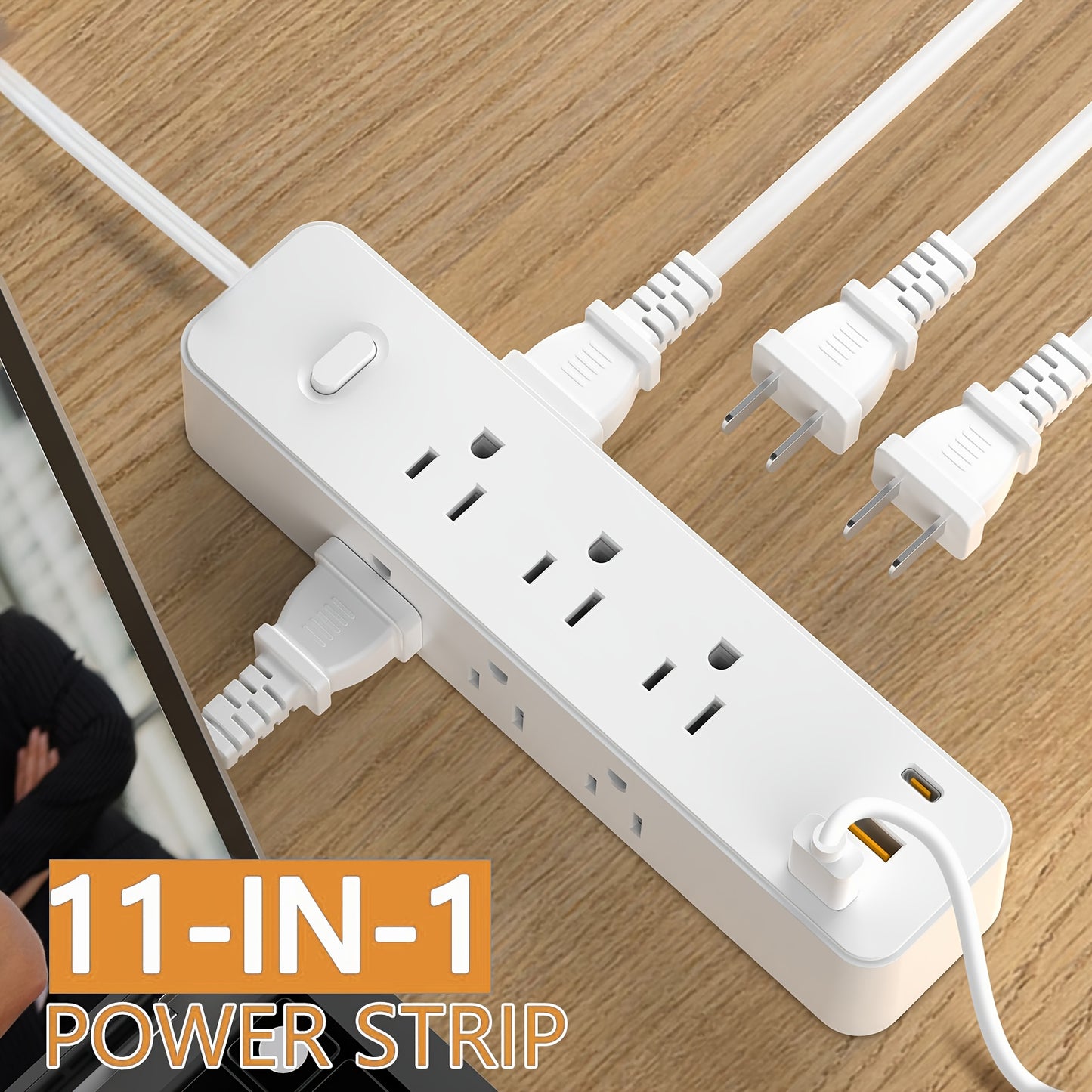 9-Outlet Surge Protector With USB Ports