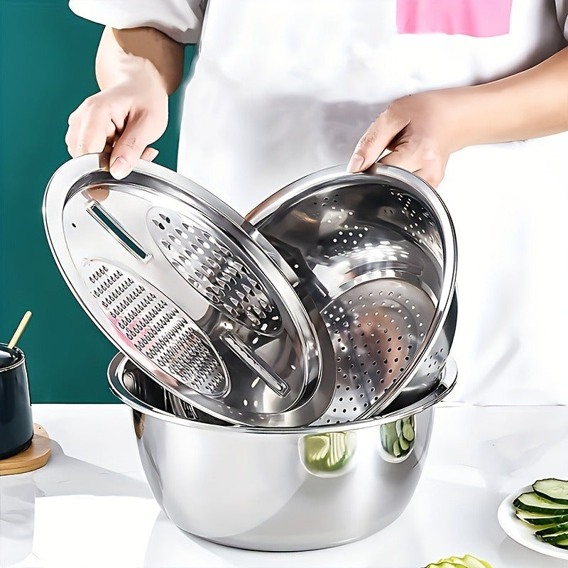 Stainless Steel Kitchen Set with Grinder