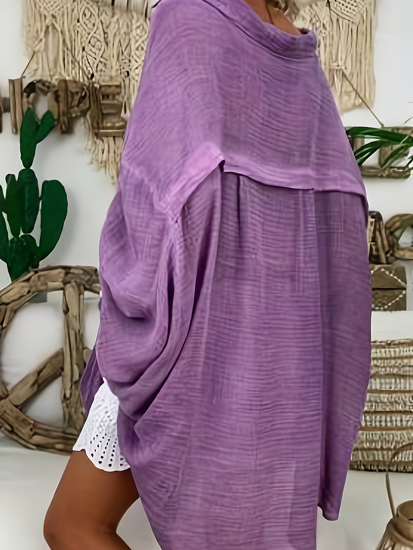 Women's Plus Size Button Front Blouse
