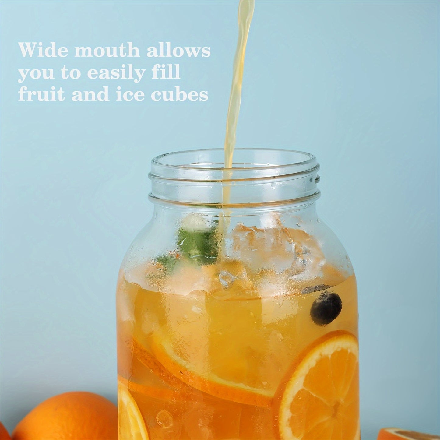 Sun Tea Glass Jar Set for Cold Beverages