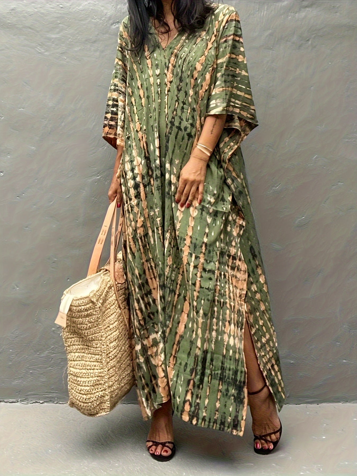 Plus Size Summer Kaftan Beach Dress