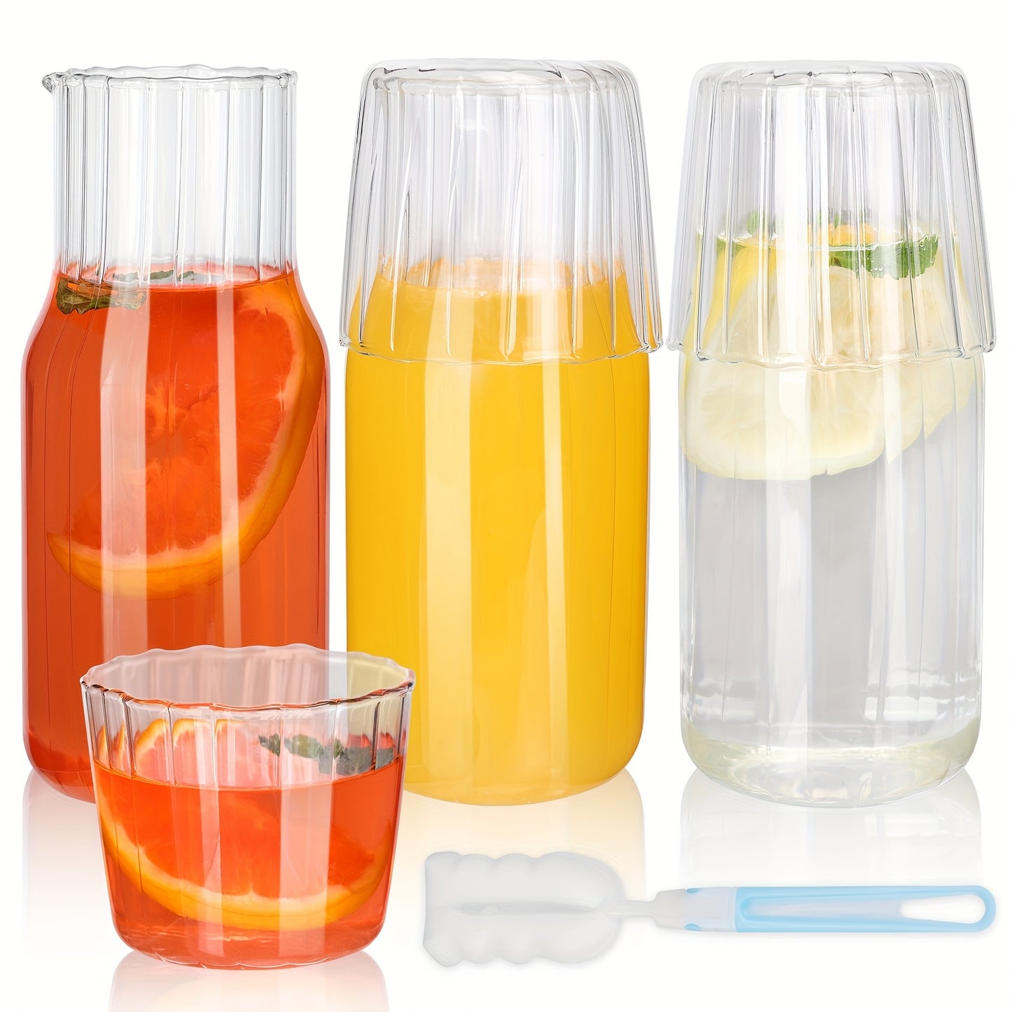 Sun Tea Glass Jar Set for Cold Beverages