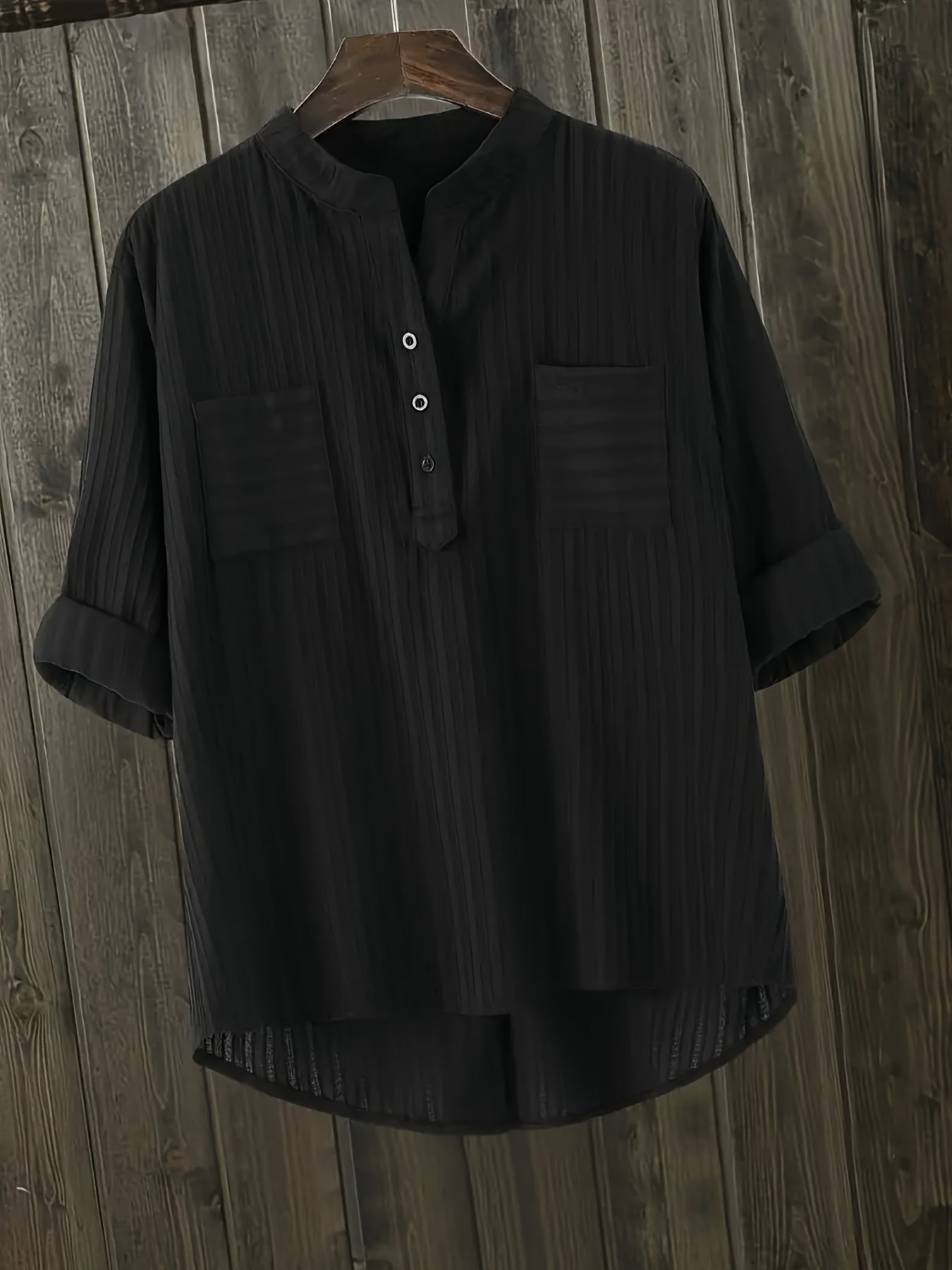 Plus Size Summer V-Neck Pullover Shirt