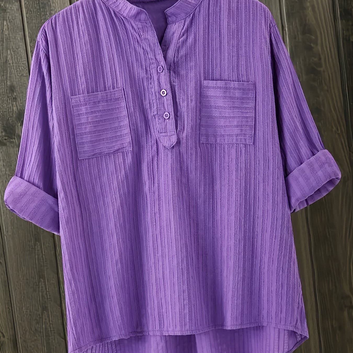 Plus Size Summer V-Neck Pullover Shirt