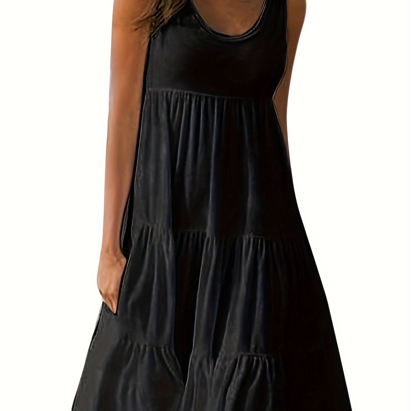 Women's Casual Sleeveless Cotton Beach Dress