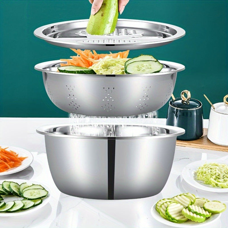 Stainless Steel Kitchen Set with Grinder