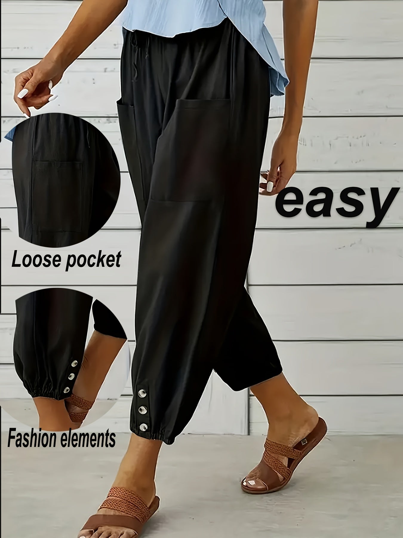 High-Waist Loose Yoga Pants for Women