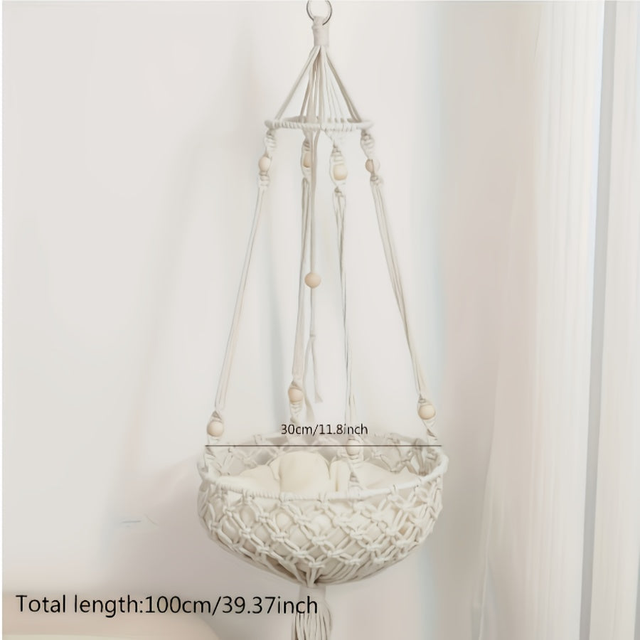 Bohemian Hand Woven Cat Hammock Bed