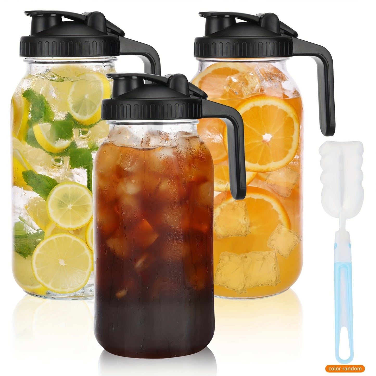 Sun Tea Glass Jar Set for Cold Beverages