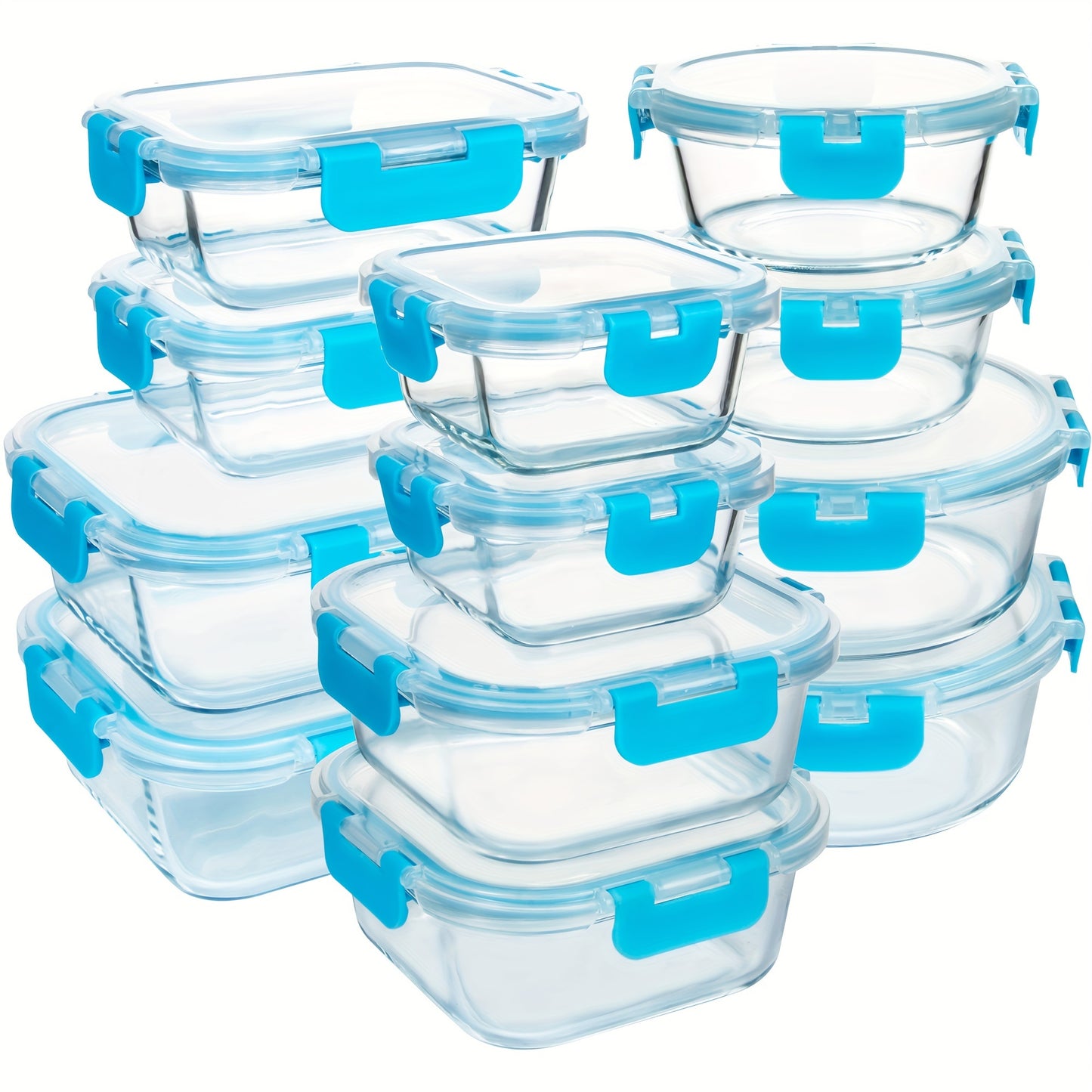 Borosilicate Glass Food Storage Containers Set