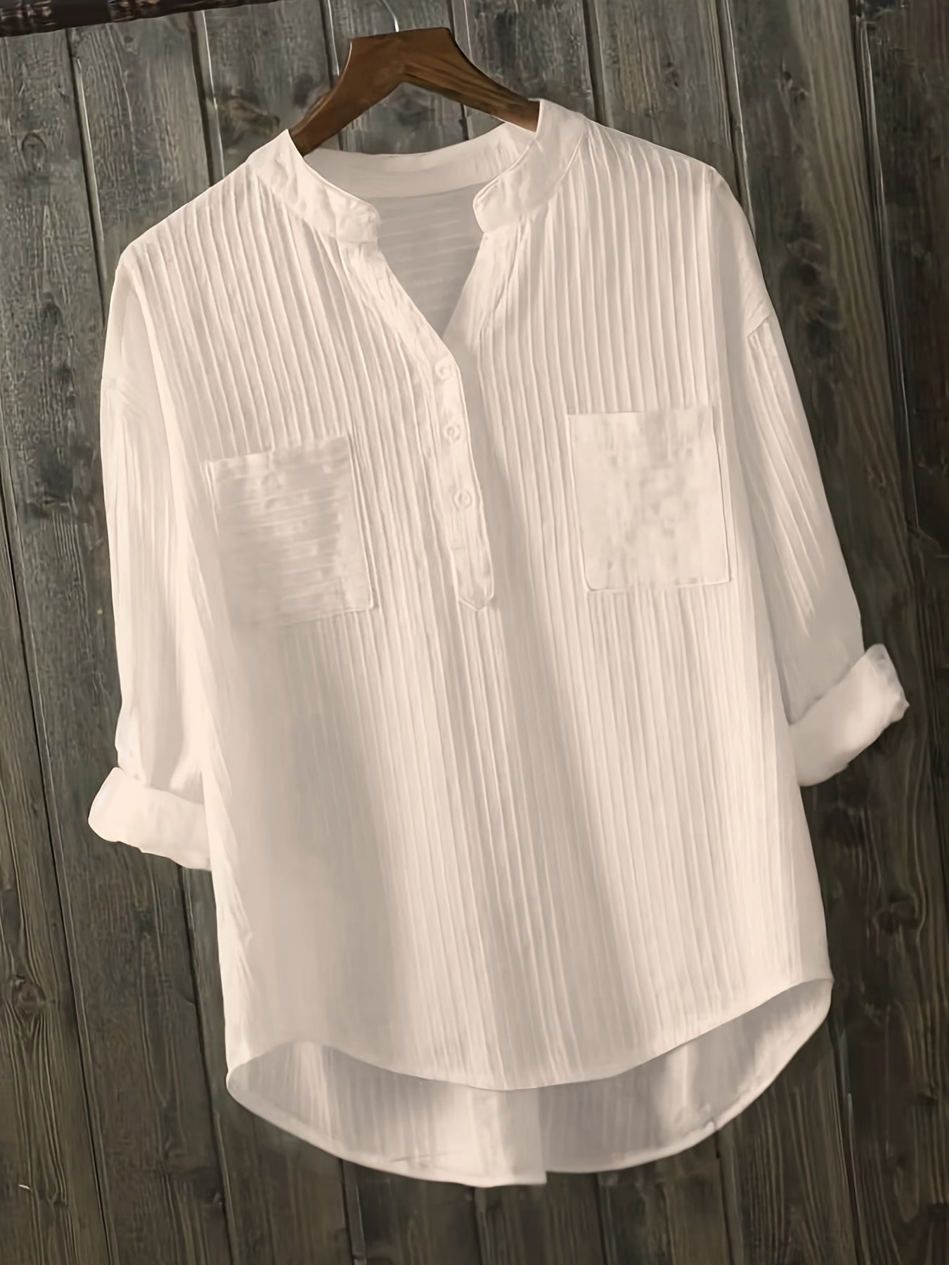 Plus Size Summer V-Neck Pullover Shirt