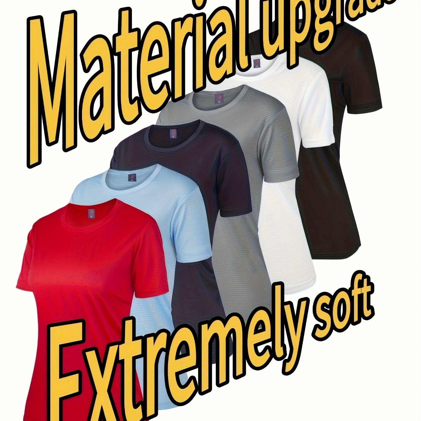 Light Beige Women T-Shirt Set of Six