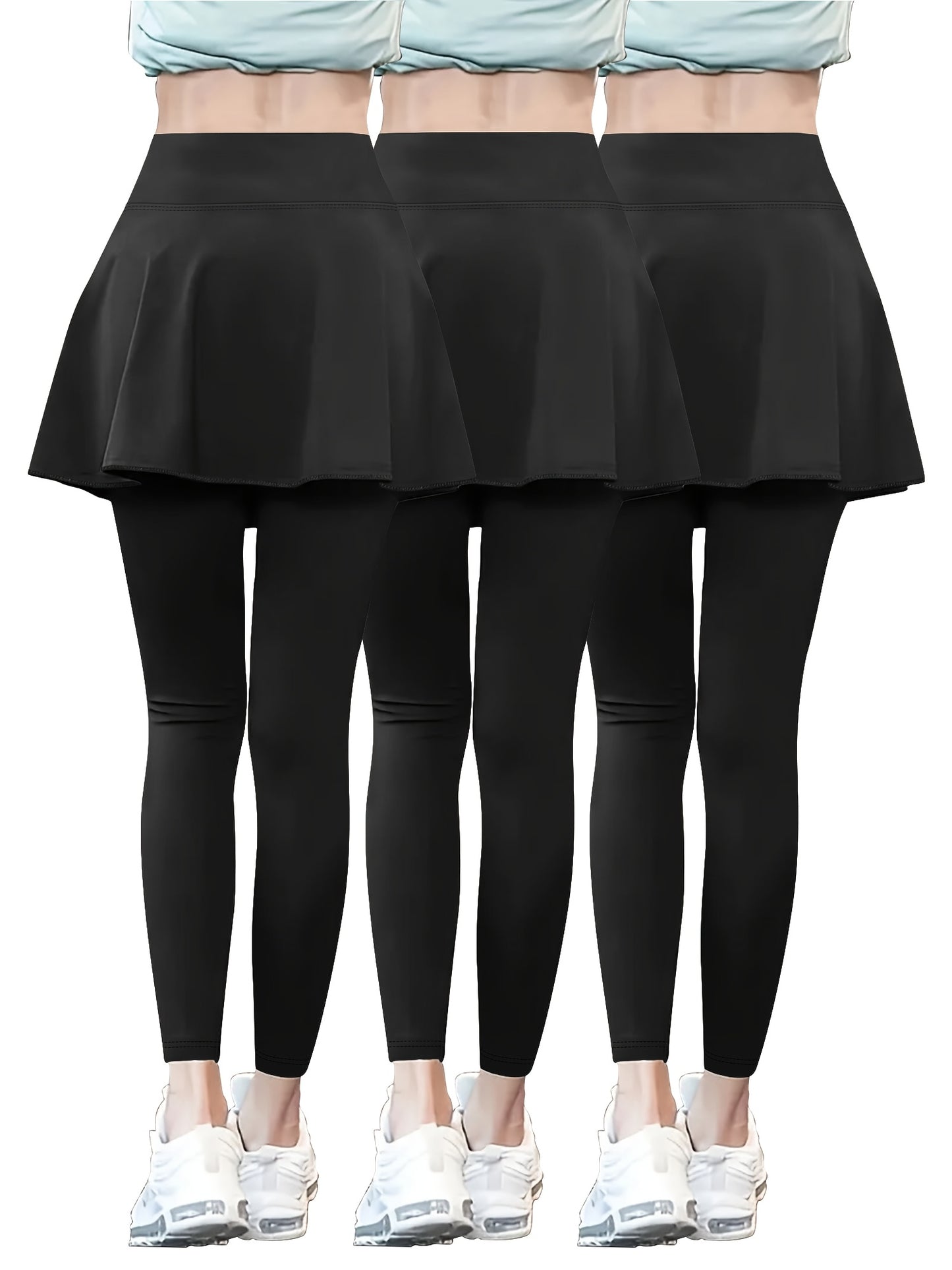 High Waist Yoga Leggings 3-Pack With Pockets