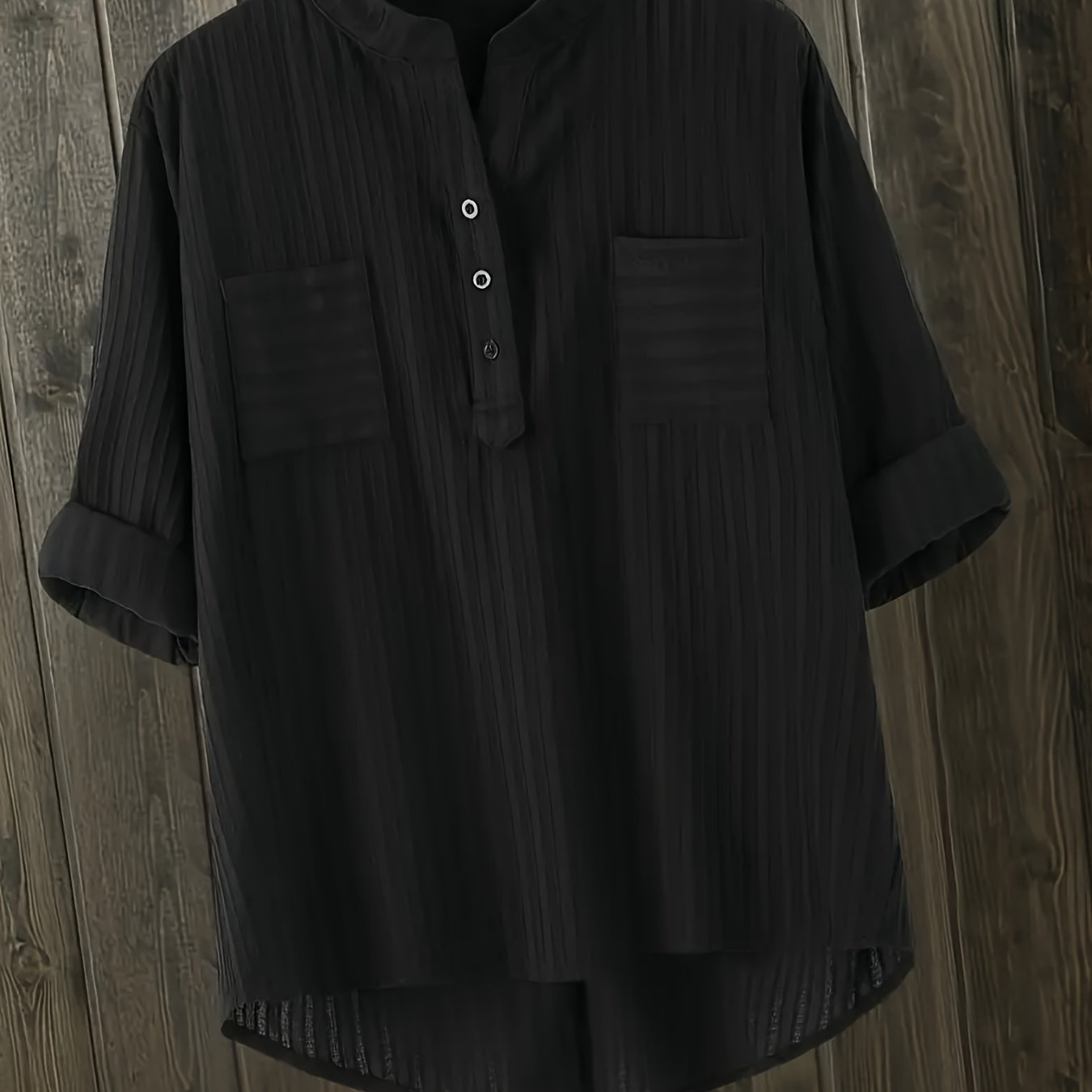 Plus Size Summer V-Neck Pullover Shirt