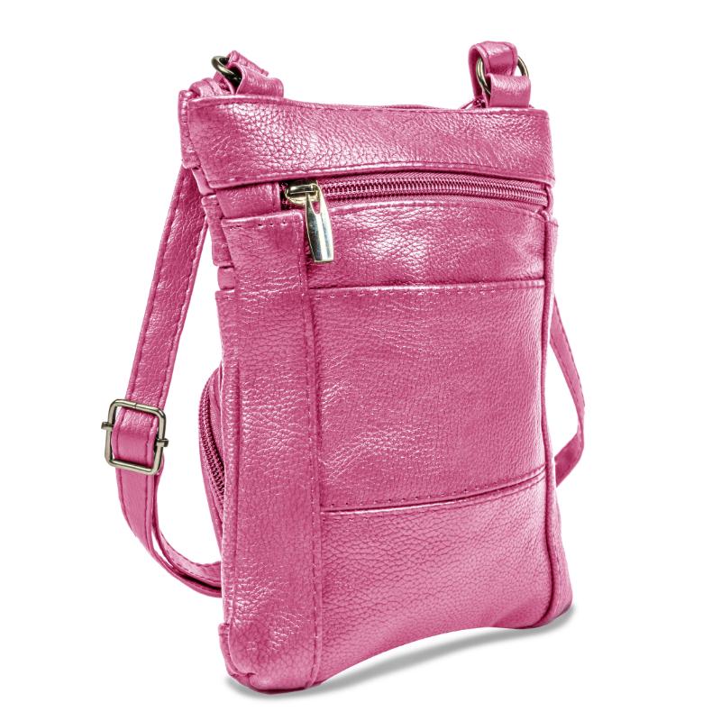 Genuine Leather Crossbody Handbag in Multiple Colors